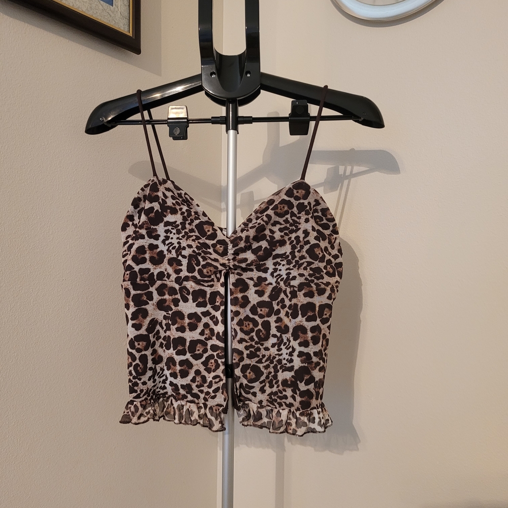 Leopard Print Camisole Top